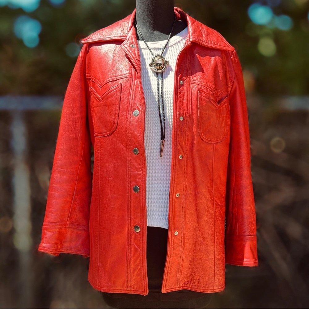 NEW ENGLAND SPORTSWEAR 70’S LEATHER JACKET